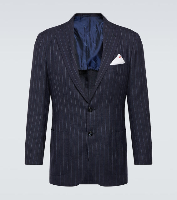 Kiton Cashmere, silk, and linen tuxedo jacket