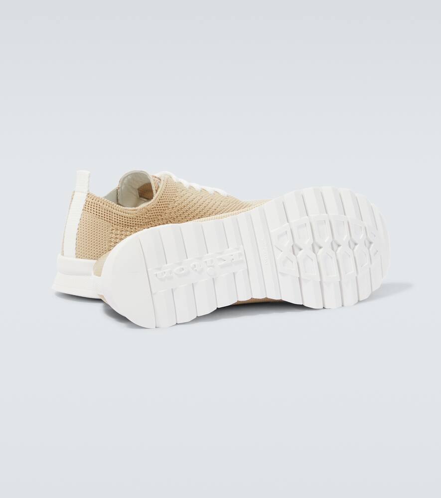 Kiton FITS knit cotton sneakers