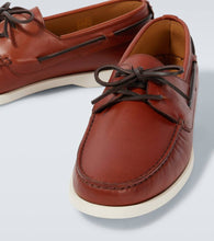 Kiton Leather boat shoes