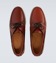 Kiton Leather boat shoes