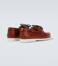 Kiton Leather boat shoes