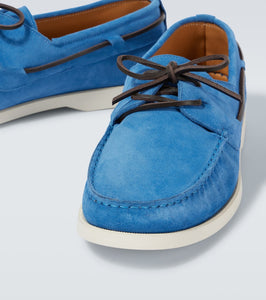 Kiton Suede boat shoes