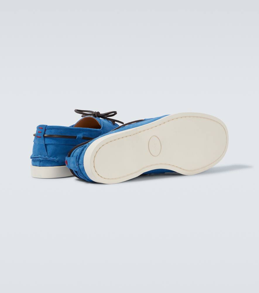 Kiton Suede boat shoes