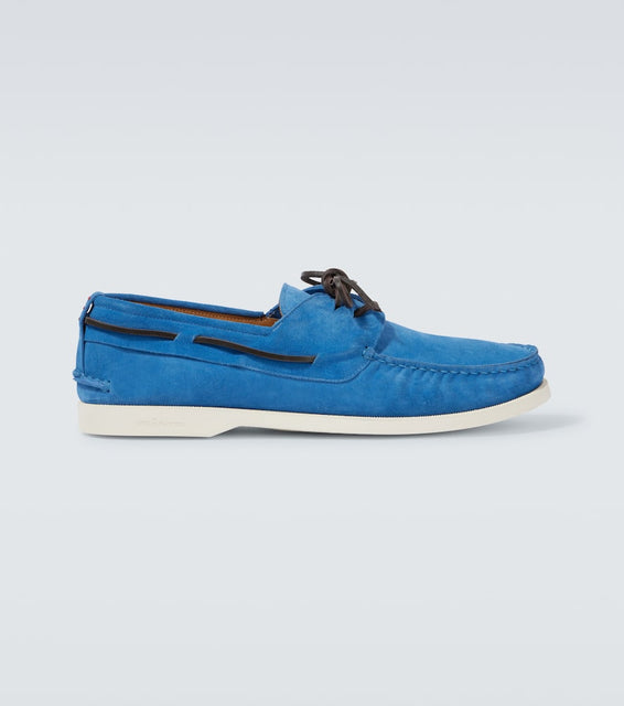 Kiton Suede boat shoes