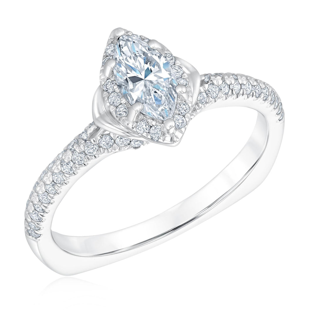 Kleinfeld Fine Jewelry Alwyn Engagement Ring 7/8ctw