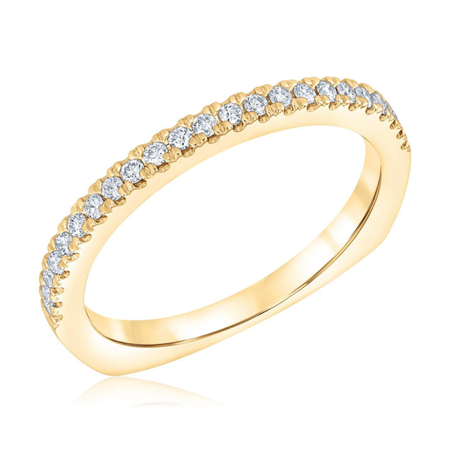 Kleinfeld Fine Jewelry Elizabeth Yellow Gold Wedding Band 1/5ctw