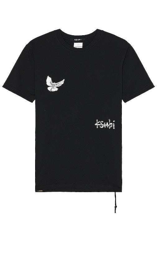 Ksubi Flight Kash Tee in Black - T-shirt Ksubi Flight Kash en noir - Ksubi Flight Kash T 恤（黑色） - Ksubi Flight Kash T-Shirt in Schwarz - Ksubi Flight Kash 티셔츠 - Maglietta Ksubi Flight Kash in nero