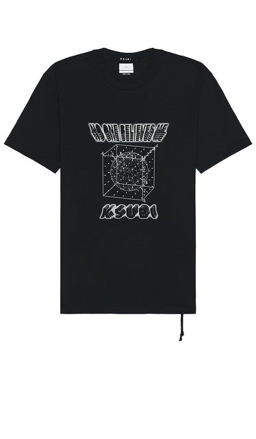 Ksubi Holograph Kash Short Sleeve T-shirt in Black - Ksubi Holograph Kash T-shirt à manches courtes en noir - Ksubi 全息 Kash 黑色短袖 T 恤 - Ksubi Holograph Kash Kurzarm-T-Shirt in Schwarz - Ksubi Holograph Kash 반소매 티셔츠블랙 색상 - T-shirt a maniche corte Ksubi Holograph Kash in nero