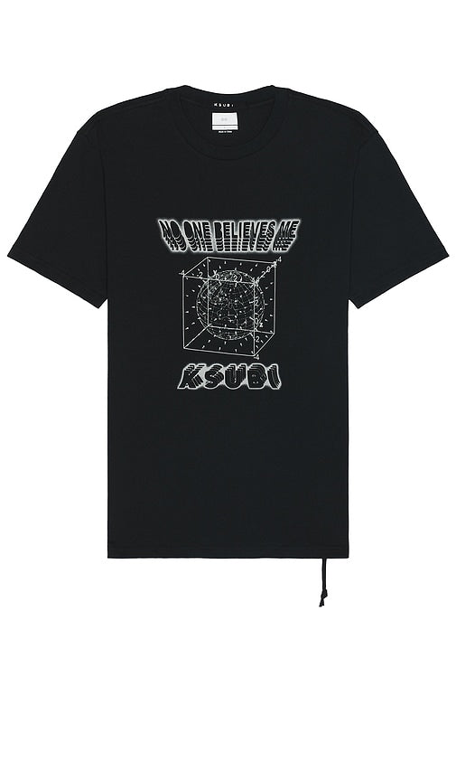 Ksubi Holograph Kash Short Sleeve T-shirt in Black - Ksubi Holograph Kash T-shirt à manches courtes en noir - Ksubi 全息 Kash 黑色短袖 T 恤 - Ksubi Holograph Kash Kurzarm-T-Shirt in Schwarz - Ksubi Holograph Kash 반소매 티셔츠블랙 색상 - T-shirt a maniche corte Ksubi Holograph Kash in nero