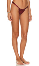 Kulani Kinis Ruched Bikini Bottom in Metallic Bronze