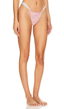 Kulani Kinis Ruched Thong Bikini Bottom in Pink