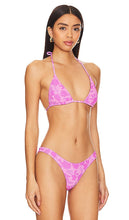 Kulani Kinis Slide Triangle Bikini Top in Fuchsia