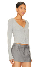 LA Made Sweet V Cardi in Grey