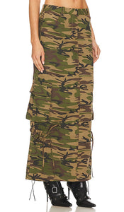 LADO BOKUCHAVA Cargo Skirt in Army