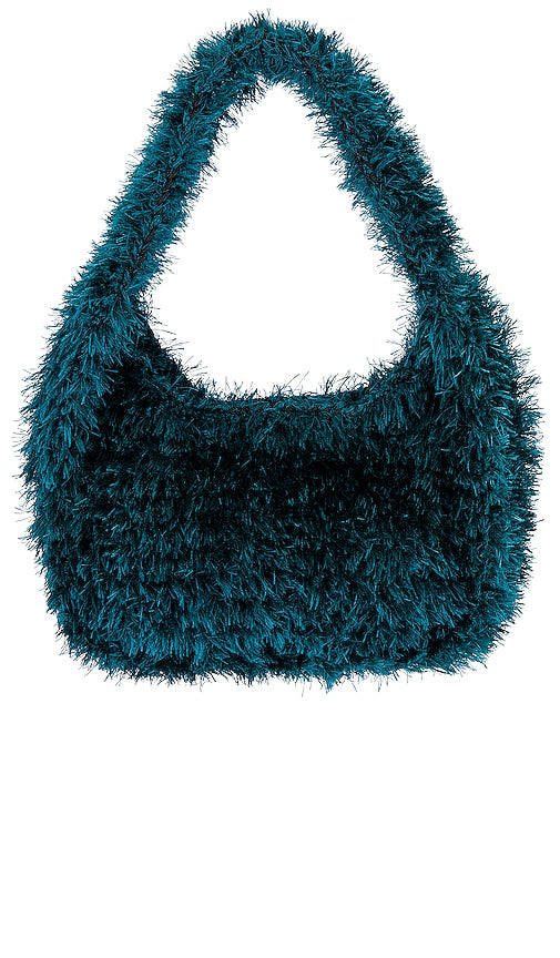 LADO BOKUCHAVA Grinch Faux Fur Bag in Blue - LADO BOKUCHAVA Sac Grinch en fausse fourrure en bleu - LADO BOKUCHAVA 蓝色 Grinch 人造毛皮包 - LADO BOKUCHAVA Grinch Kunstpelztasche in Blau - LADO BOKUCHAVA 그린치 인조 퍼 백블루 색상 - Borsa LADO BOKUCHAVA Grinch in pelliccia sintetica in blu