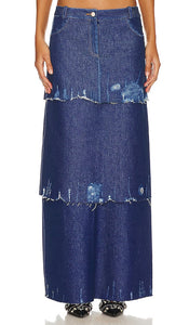 LADO BOKUCHAVA Ocean Skirt in Blue - LADO BOKUCHAVA Jupe océan en bleu - LADO BOKUCHAVA 蓝色海洋裙 - LADO BOKUCHAVA Ozeanrock in Blau - LADO BOKUCHAVA 오션 스커트 - Gonna oceano LADO BOKUCHAVA in blu