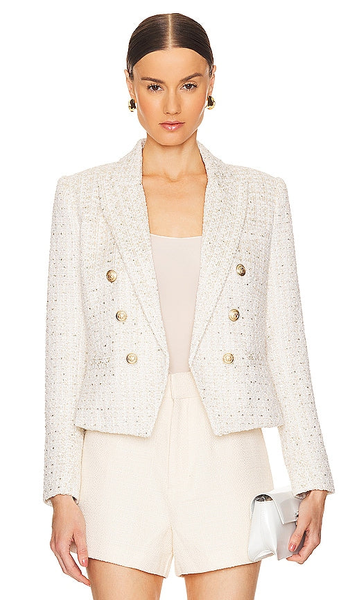 L'AGENCE Brooke Blazer in Ivory