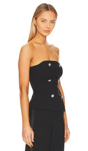 L'AGENCE Fay Strapless Bustier in Black