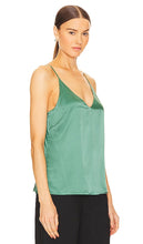 L'AGENCE Gabriella V Neck Tank in Green