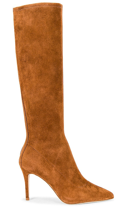 L'AGENCE Giverny Boot in Brown - L'AGENCE Botte Giverny en Marron - L'AGENCE 吉维尼棕色靴子 - L'AGENCE Giverny Stiefel in Braun - L'AGENCE 지베르니 부츠 브라운 색상 - Stivale Giverny L'AGENCE in marrone