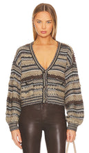 L'AGENCE Harriet Blouson Cardigan in Brown - L'AGENCE Harriet Blouson Cardigan en Marron - L'AGENCE Harriet 棕色外套开衫 - L'AGENCE Harriet Blouson Cardigan in Braun - L'AGENCE Harriet 블루종 가디건 브라운 색상 - Cardigan L'AGENCE Harriet Blouson in marrone