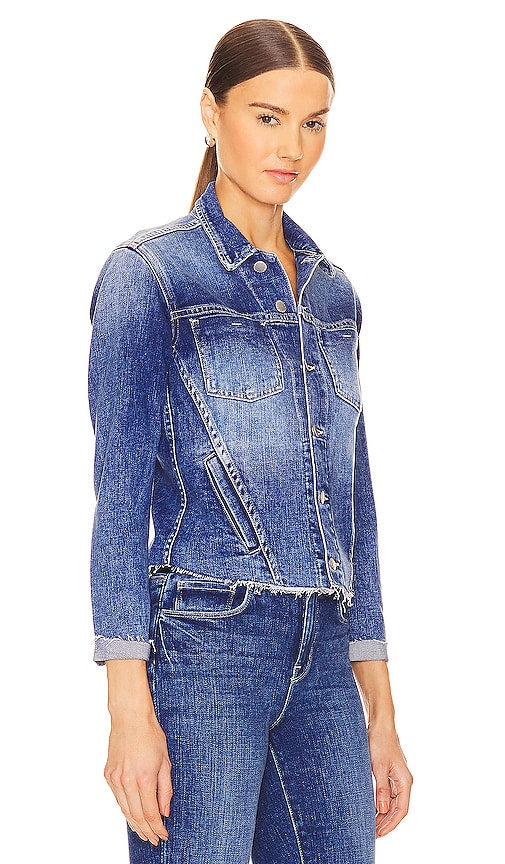 L'AGENCE Janelle Slim Jacket in Blue