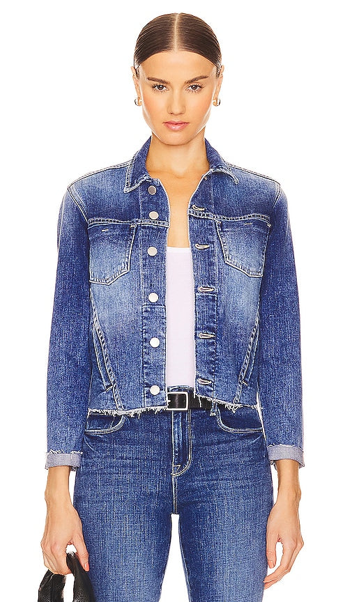 L'AGENCE Janelle Slim Jacket in Blue