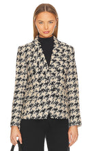 L'AGENCE Kenzie Blazer in Black,White