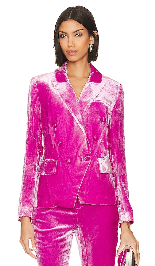 L'AGENCE Kenzie Blazer in Pink - L'AGENCE Blazer Kenzie en Rose - L'AGENCE Kenzie 粉色西装外套 - L'AGENCE Kenzie Blazer in Rosa - L'AGENCE Kenzie 블레이저 핑크 색상 - Giacca Kenzie L'AGENCE in rosa
