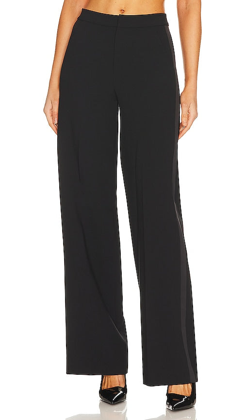 L'AGENCE Livvy Tux Trouser in Black - L'AGENCE Pantalon de smoking Livvy en noir - L'AGENCE Livvy 黑色礼服长裤 - L'AGENCE Livvy Tux Hose in Schwarz - L'AGENCE Livvy 턱시도 팬츠블랙 색상 - Pantaloni L'AGENCE Livvy Tux in nero