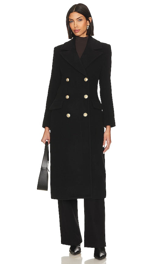 L'AGENCE Olina Coat in Black