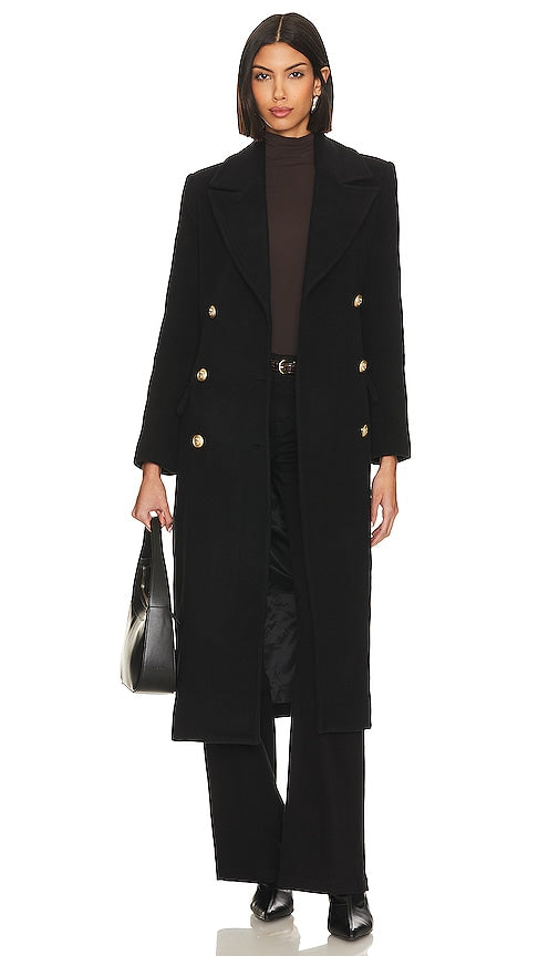 L'AGENCE Olina Coat in Black - L'AGENCE Manteau Olina en Noir - L'AGENCE Olina 黑色外套 - L'AGENCE Olina Mantel in Schwarz - L'AGENCE 올리나 코트블랙 색상 - Cappotto L'AGENCE Olina in nero