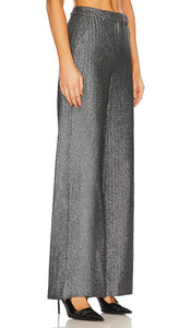 L'AGENCE Pilar Wide Leg Pant in Grey