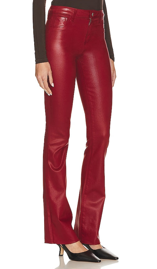L'AGENCE Ruth High Rise Straight in Red