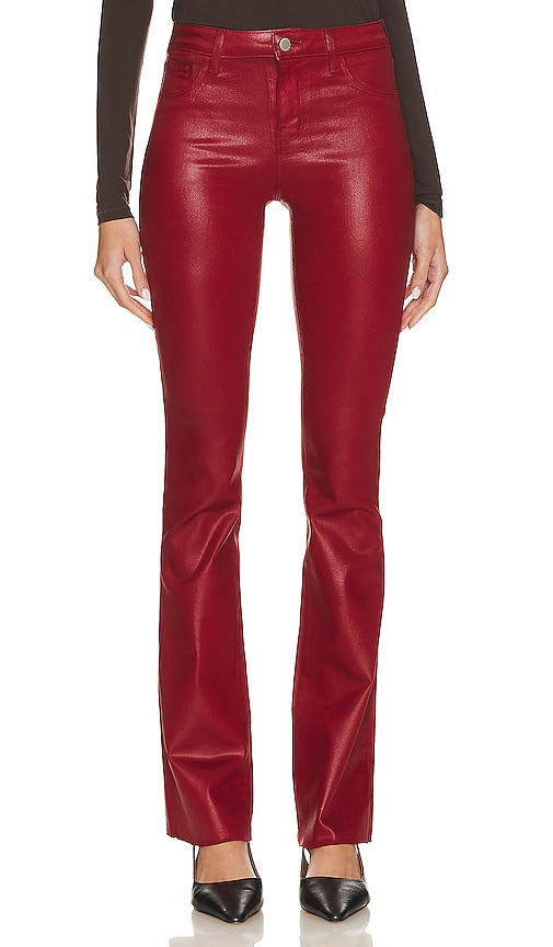 L'AGENCE Ruth High Rise Straight in Red - L'AGENCE Ruth coupe droite taille haute en rouge - L'AGENCE Ruth 红色高腰直筒裤 - L'AGENCE Ruth High Rise Straight in Rot - L'AGENCE Ruth 하이라이즈 스트레이트 컬러 - L'AGENCE Ruth High Rise Straight in rosso