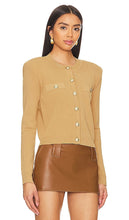 L'AGENCE Toulouse Cropped Cardi in Tan