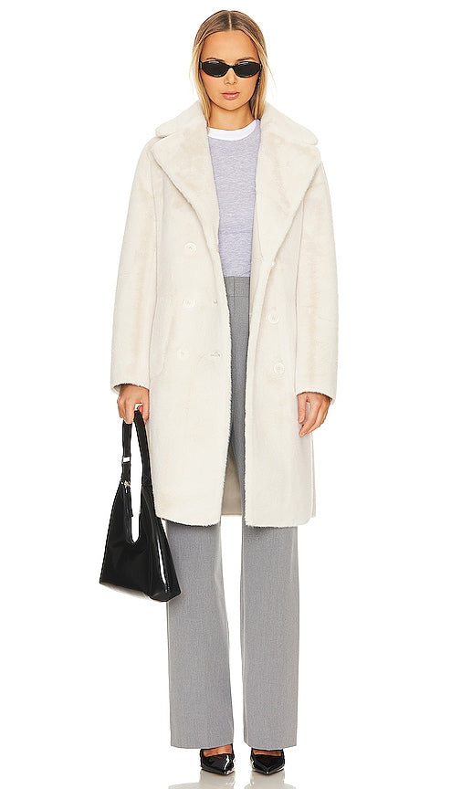 LAMARQUE Abigail Coat in Ivory