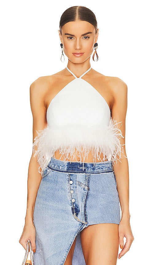 LAMARQUE Aissa Top in White - LAMARQUE Haut Aissa en Blanc - LAMARQUE Aissa 白色上衣 - LAMARQUE Aissa Top in Weiß - LAMARQUE AISSA 탑 - Top LAMARQUE Aissa in bianco