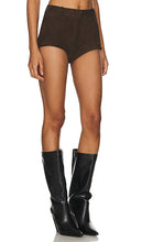 LAMARQUE Annaise Suede Short in Brown