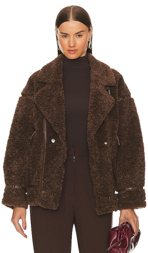 LAMARQUE Badu Jacket in Brown - LAMARQUE Veste Badu en Marron - 棕色 LAMARQUE Badu 夹克 - LAMARQUE Badu Jacke in Braun - LAMARQUE BADU 자켓 브라운색 - Giacca LAMARQUE Badu in marrone