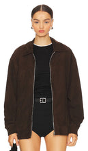 LAMARQUE Caden Bomber Jacket in Chocolate