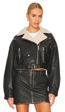 LAMARQUE Dylan Sherpa Moto Jacket in Black
