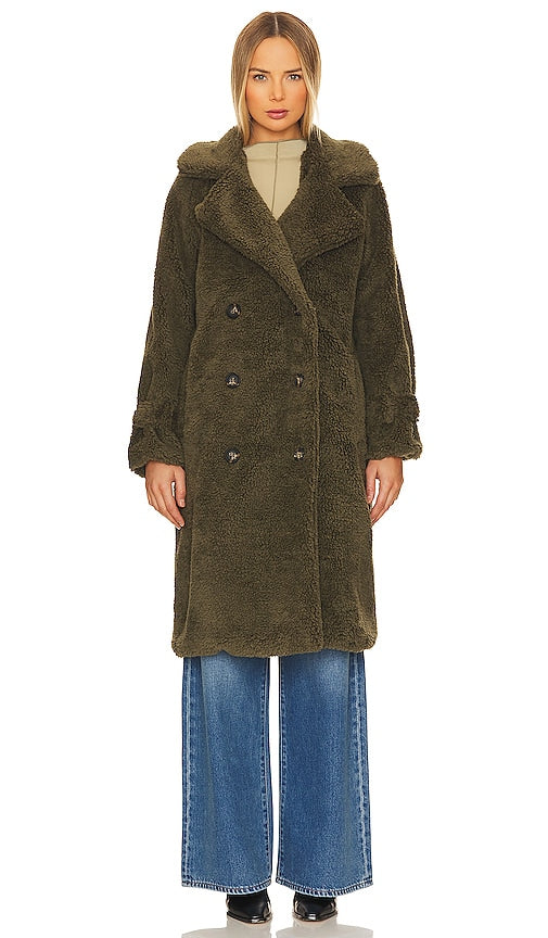 LAMARQUE Malani Coat in Dark Green