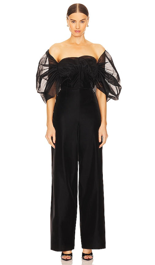 LAMARQUE Vladana Bustier Jumpsuit in Black - LAMARQUE Combinaison bustier Vladana en noir - LAMARQUE Vladana 黑色紧身胸衣连身裤 - LAMARQUE Vladana Bustier-Overall in Schwarz - LAMARQUE Vladana 뷔스티에 점프수트블랙 색상 - Tuta bustier LAMARQUE Vladana in nero