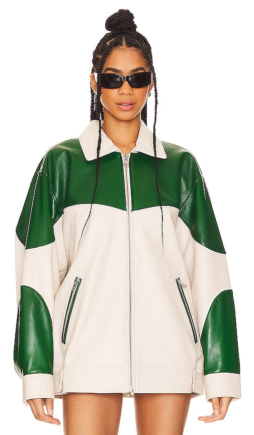 LAMARQUE x REVOLVE Varsity Jacket in Ivory