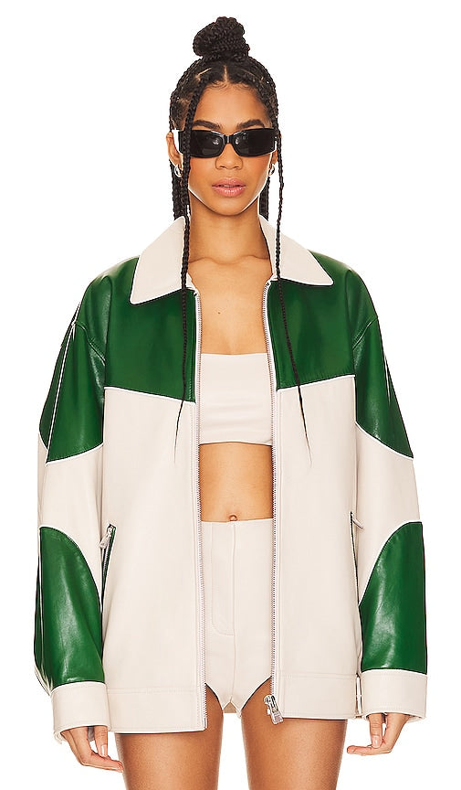 LAMARQUE x REVOLVE Varsity Jacket in Ivory