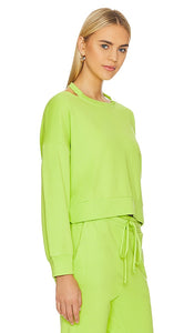 Lanston Open Neck Pullover in Green