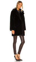 LAMARQUE Linnea Faux Fur Coat in Black