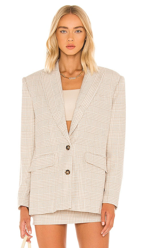 L'Academie Abigail Blazer in Tan