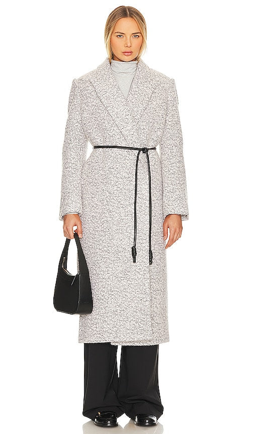 L'Academie Alaiya Coat in Light Grey